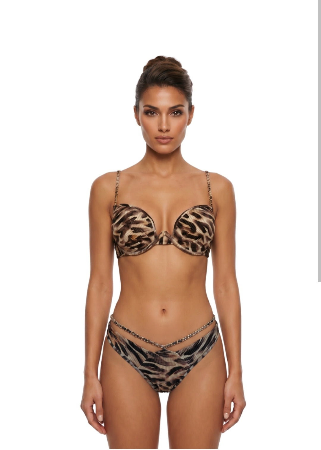 Leopard bikini bottom Med