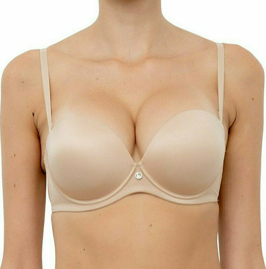 Strapless Σουτιέν Push Up με Μπανέλες Cup B - Nadia Lingerie