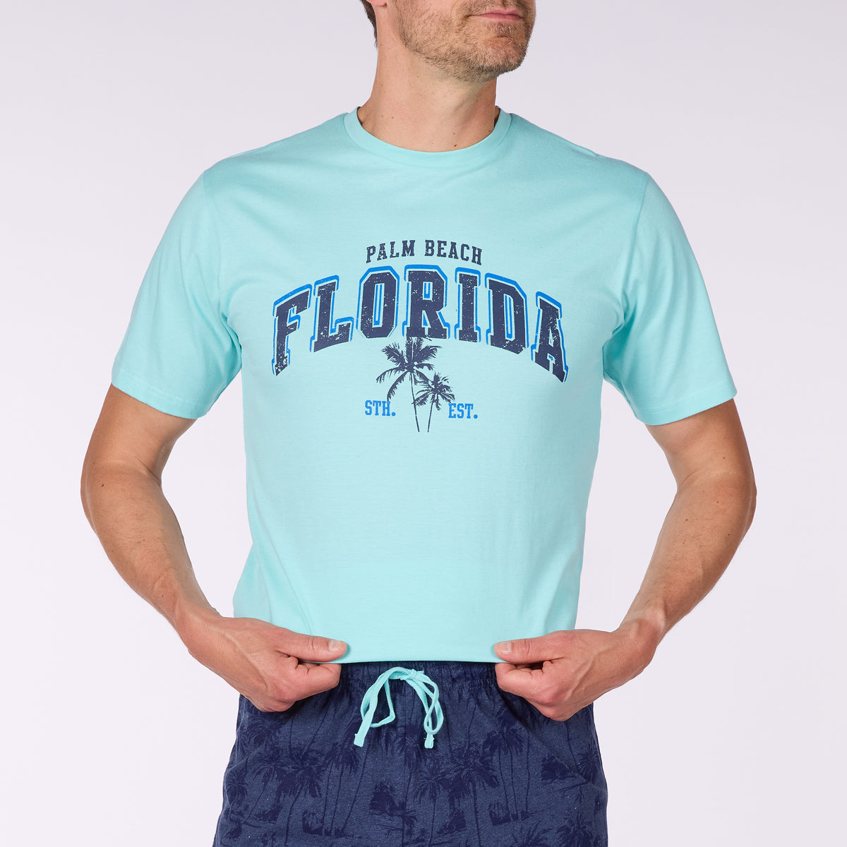 Ανδρικές πιτζάμες καλοκαιρινές Florida - Nadia Lingerie