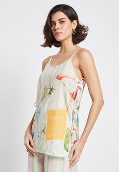 BE SUNSET τιραντακι με δεσίματα - Nadia Lingerie