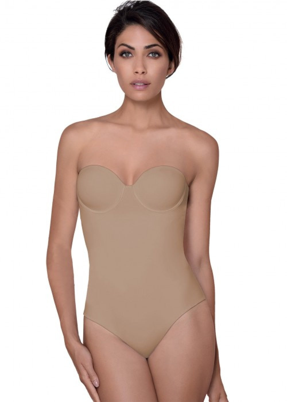 Body Sculpt Μπεζ Κορμάκι - Nadia Lingerie
