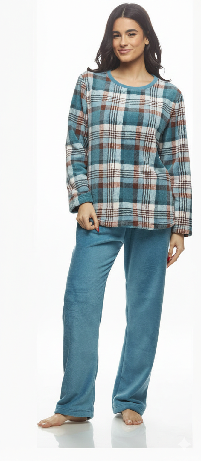 Galaxy καρό fleece πιτζαμες