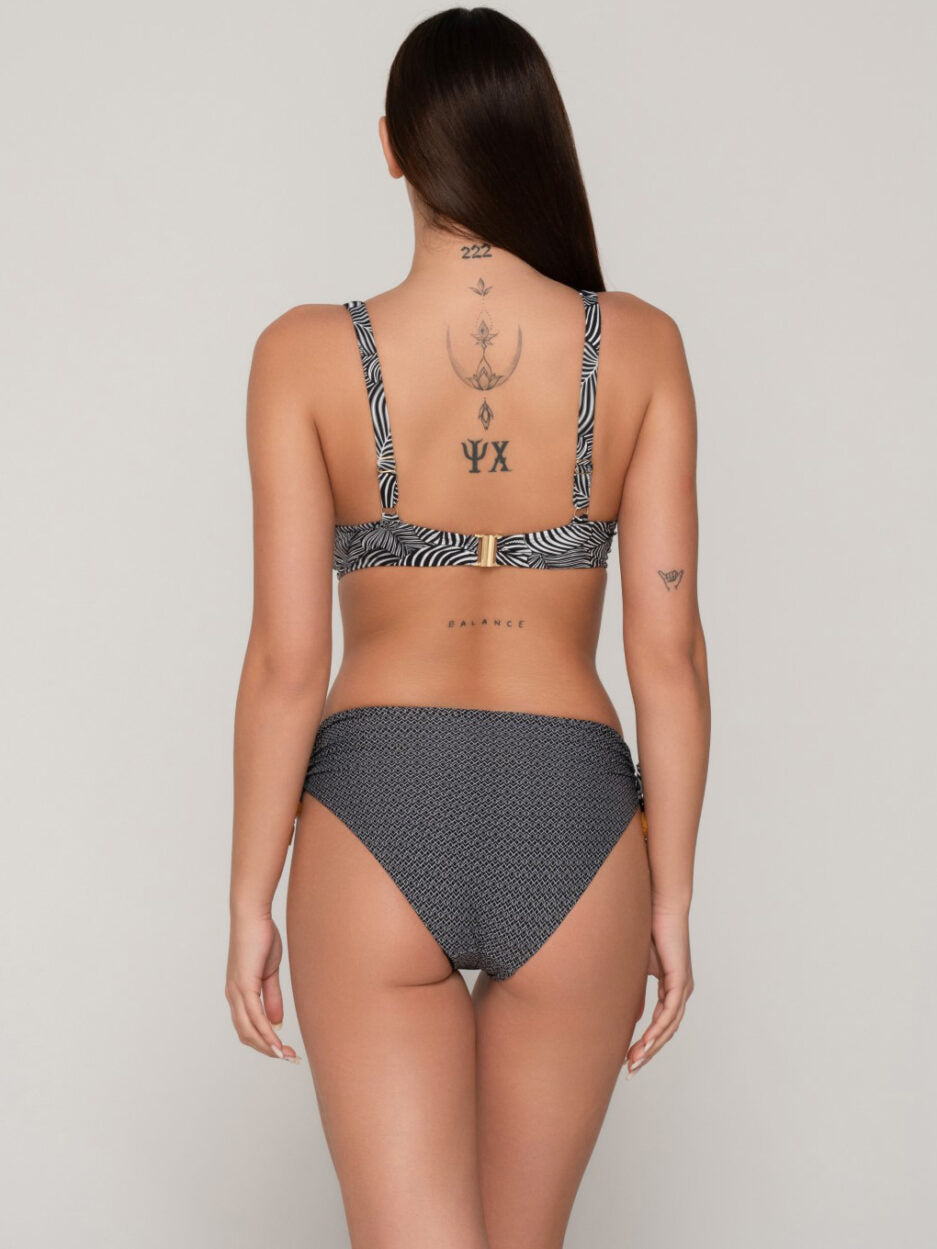 Zebra bikini bottom ψηλόμεσο - Nadia Lingerie