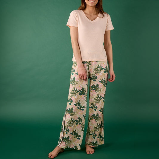 Leaves palazzo pajamas 