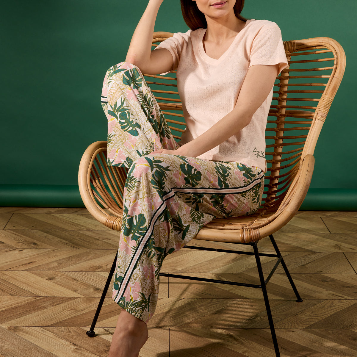 Leaves palazzo pajamas 