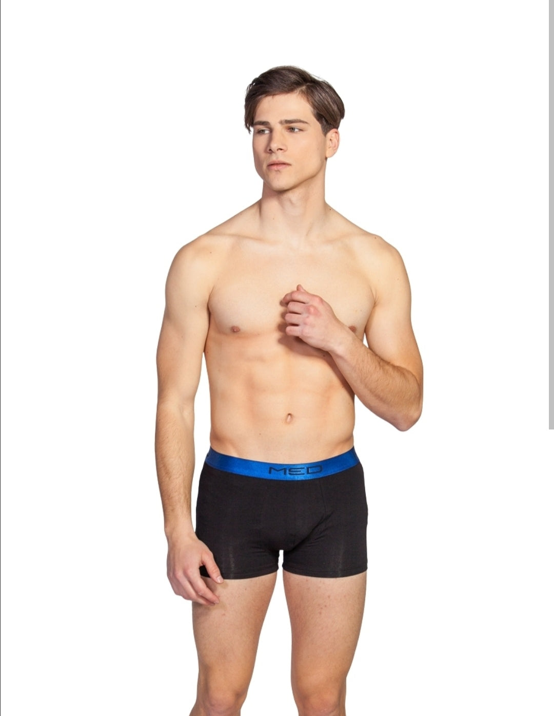 Med Logan boxer - μπλε λάστιχο - Nadia Lingerie