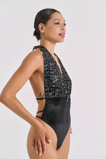 Βελούδινο κορμάκι στρινγκ Milena - Nadia Lingerie