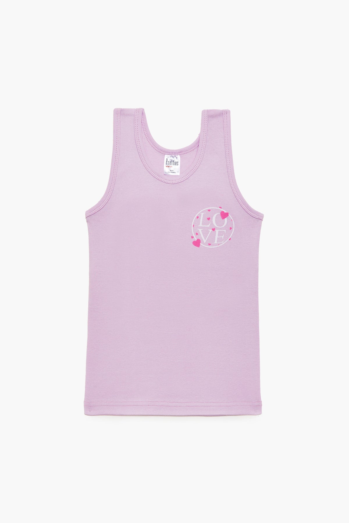 Pretty baby Παιδικά αμάνικα φανελάκια - σετ 6 τεμαχίων - Nadia Lingerie