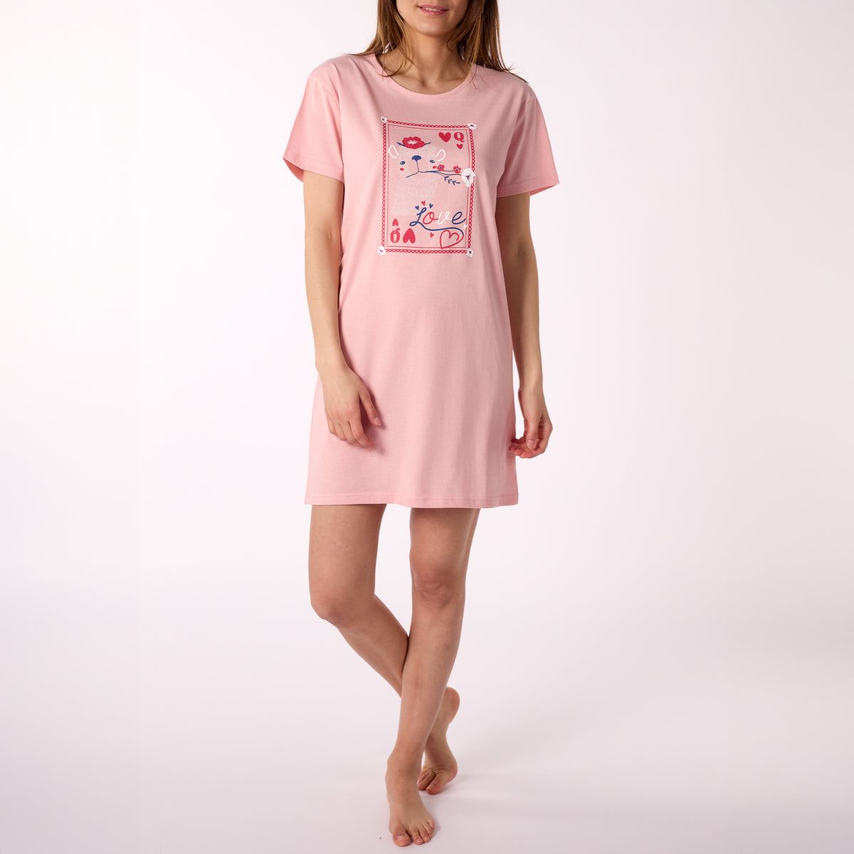T-shirt νυχτικό βαμβακερό - Nadia Lingerie