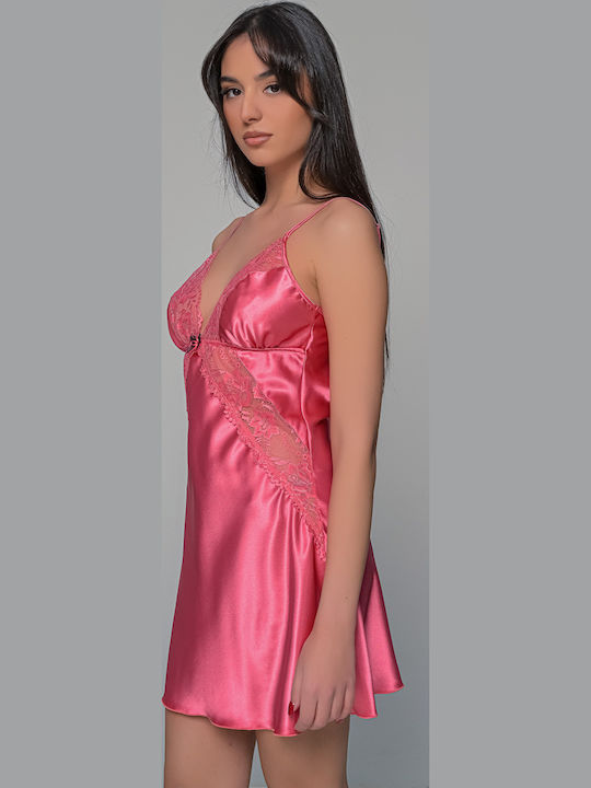 Σατέν νυχτικό και ασορτι Στρονγκ Milena - Nadia Lingerie