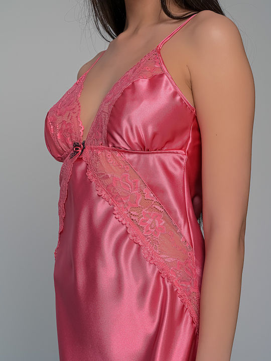 Σατέν νυχτικό και ασορτι Στρονγκ Milena - Nadia Lingerie