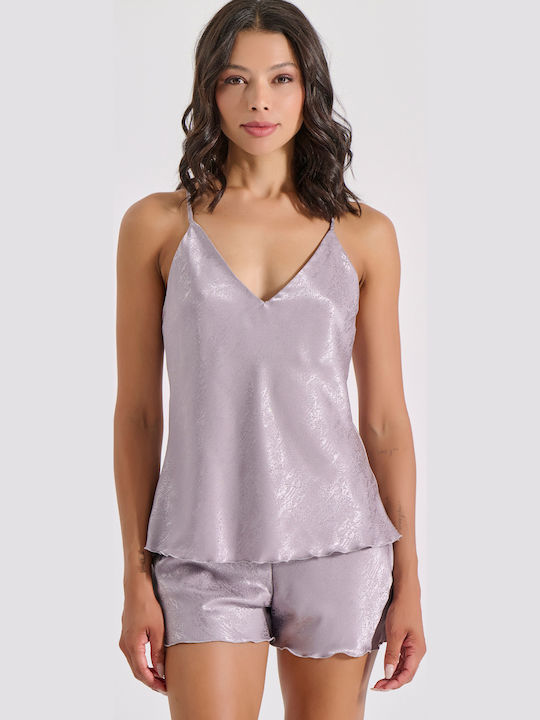 Satin baby doll Milena - Nadia Lingerie
