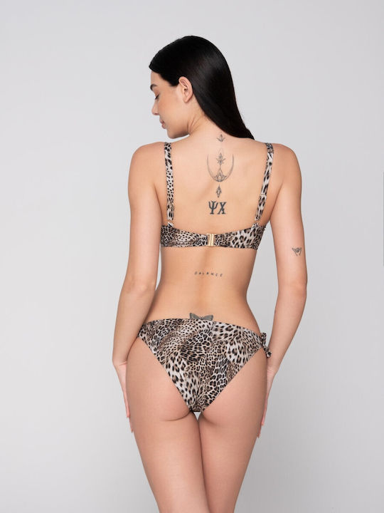 Μπαλκονε μπικίνι τοπ χωρίς ενίσχυση Luna Splendida Cup D-F - Nadia Lingerie