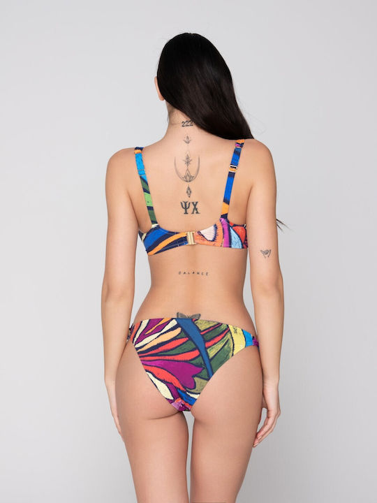 Χρωματιστό μπικίνι τοπ Luna Splendida Cup C - Nadia Lingerie