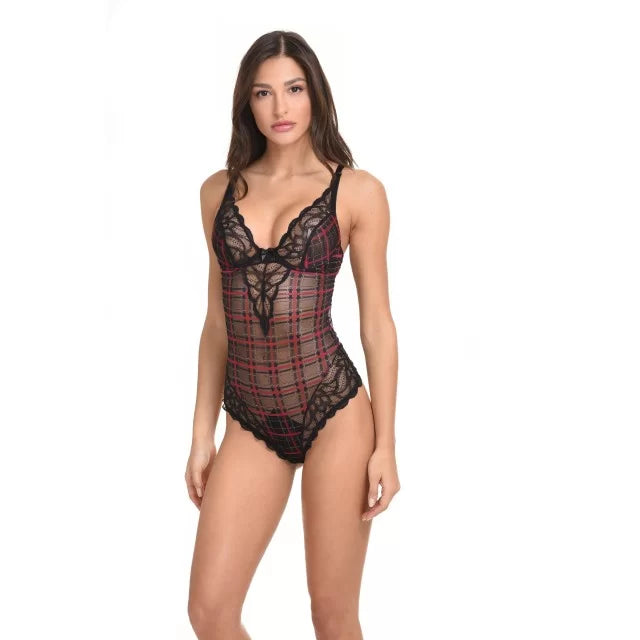 Κορμάκι tartan - Nadia Lingerie